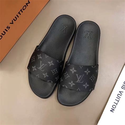 lv mens slides|louis vuitton men's slides.